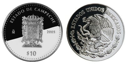 10 Pesos (Campeche Wappenkunde)