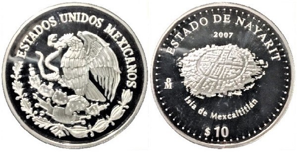 10 pesos (Bundesstaat Nayarit-Isla de Mexcaltlitlán)