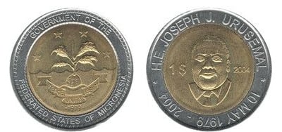 1 Dollar (6. Präsident Joseph John Urusemal)