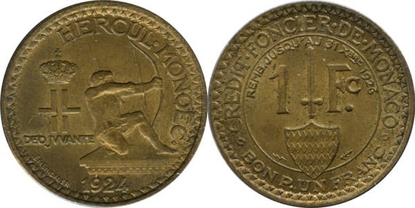 1 franc (Ludwig II.)