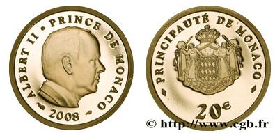 20 euro (Principado de Mónaco -Príncipe Alberto II)