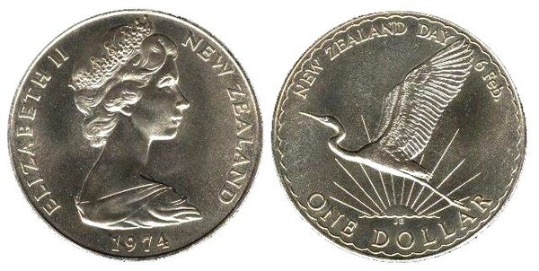 1 dollar (Waitangi Day - Neuseeländischer Tag)