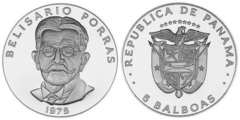 5 balboas (Belisario Porras)