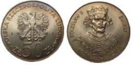 50 zlotych (Herzog Boleslaus II. der Kühne)