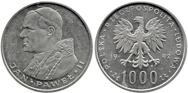 1000 zlotych (Papst Johannes Paul II.)