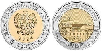 5 Zloty (Die Benediktinerabtei in Tyniec)