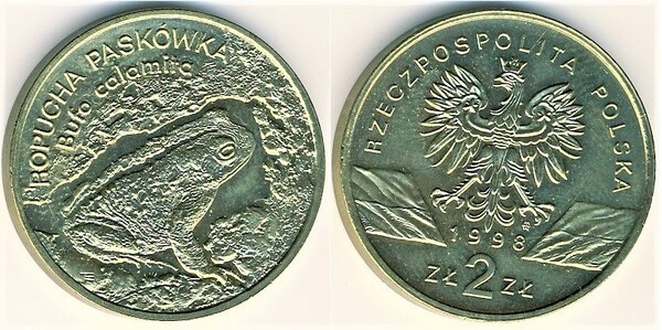 2 zlote (Laufende Kröte)