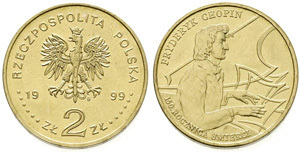 2 zlote (Fryderyk Chopin)