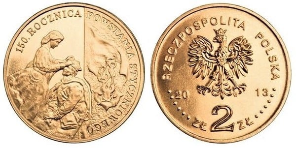 2 zlote (150. Jahrestag des Januaraufstandes von 1863)