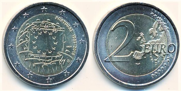 2 euro (30. Jahrestag der europäischen Flagge)