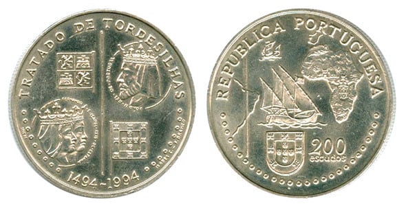 200 Escudos (Vertrag von Tordesilhas)