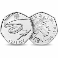 50 pence (Olympische Spiele London 2012 - Gymnastik)