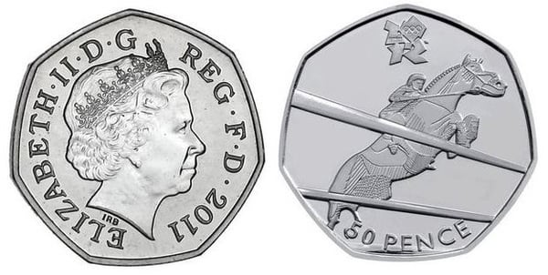 50 pence (Olympische Spiele London 2012 - Qualifikation)