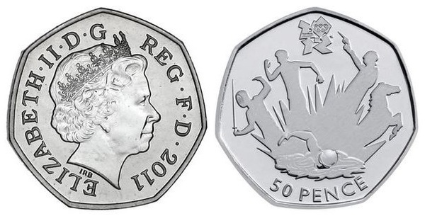 50 pence (Olympische Spiele London 2012 - Fünfkampf)