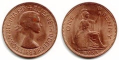 1 penny (Elisabeth II.)