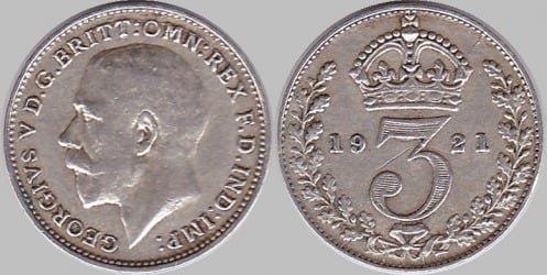 3 pence (George V)