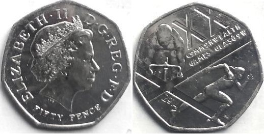 50 pence (CommonWealth Spiele)