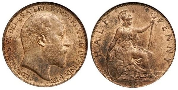 1/2 penny (Edward VII.)