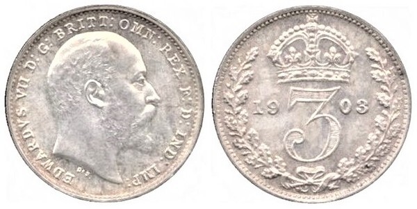 3 pence (Edward VII.)