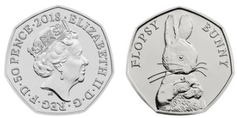 50 pence (Flopsy-Häschen)