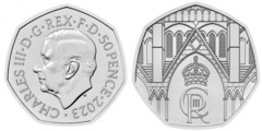 50 pence (Coronación del Rey Charles III)