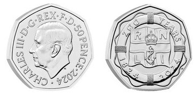 50 Pence (200. Jahrestag der RNLI)