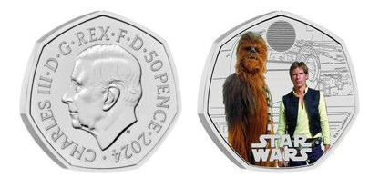 50 Pence (Han Solo und Chewbacca-Farbe)