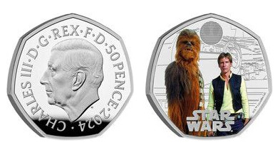 50 Pence (Han Solo und Chewbacca-Farbe)