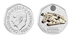 50 Pence (Millennium Falcon-Farbe)