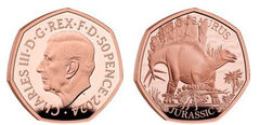 50 Pence (Stegosaurus)