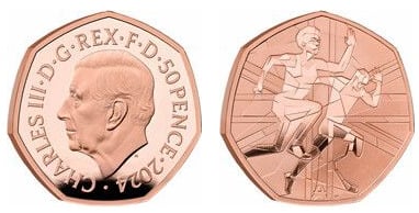 50 Pence (Unterstützung für Team GB und Paralympics GB, Paris 2024)