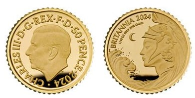 50 Pence (1/40 Unze Britannia Gold)