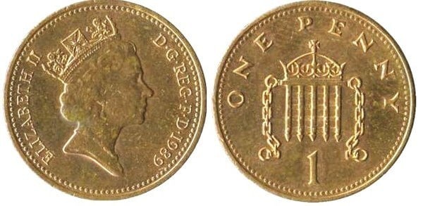 1 penny (Elisabeth II.)