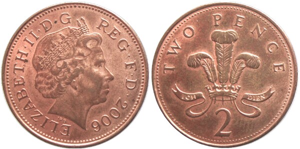 2 pence (Elisabeth II.)