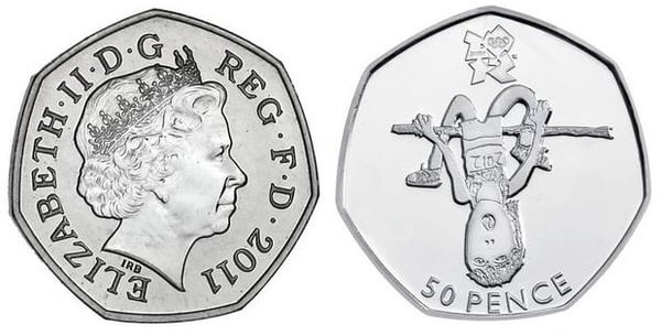 50 pence (Olympische Spiele London 2012 - Leichtathletik)