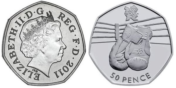 50 pence (Olympische Spiele London 2012 - Boxen)