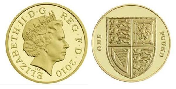 1 pound (Elizabeth II - Escudo Real)