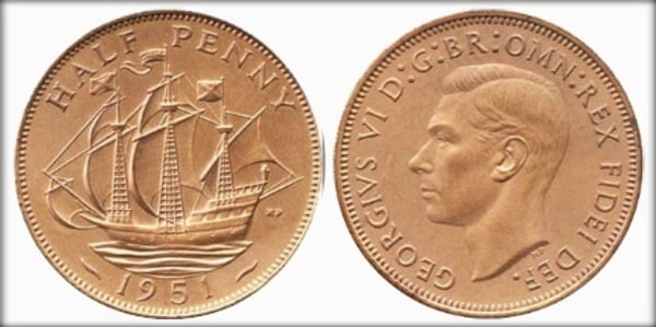 1/2 penny (Georg VI.)