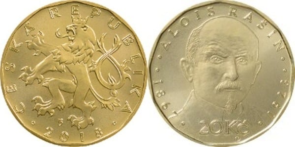 20 korun (Wirtschaftswissenschaftler Alois Rašín (1867-1923)))