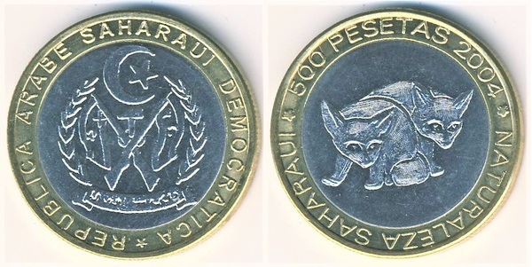 500 pesetas (saharauische Natur)