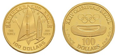 100 dollars (America's Cup/XXIV. Olympische Spiele-Mula)