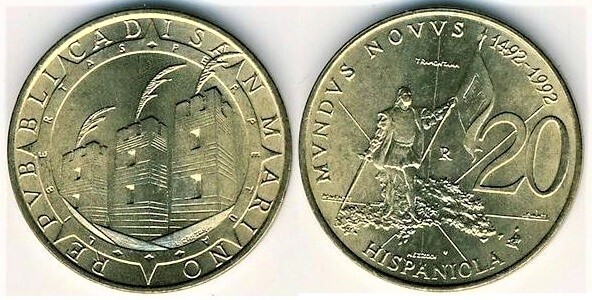 20 lire (Die Entdeckung Amerikas)