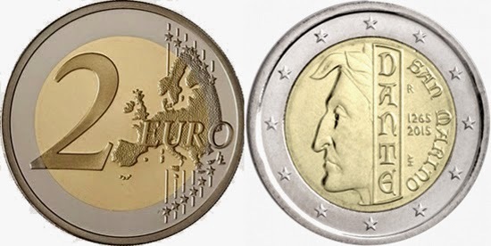 2 euro (750. Jahrestag der Geburt von Dante Alighieri)