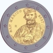 2 euro (200. Jahrestag der Geburt von Giuseppe Garibaldi)