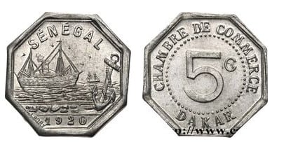 5 centimes (Dakar - Geld der Not)