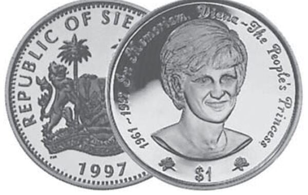 1 dollar (Prinzessin Diana)