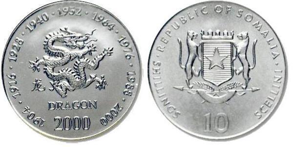 10 shillings (Drache)