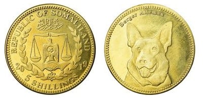 5 shillings (Deutscher Schäferhund)