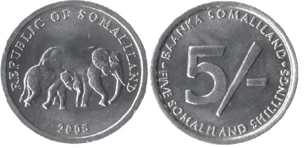 5 shillings (Elefanten)