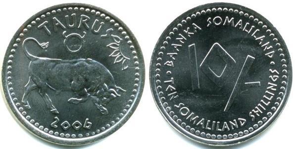 10 shillings (Horoskop-Stier)